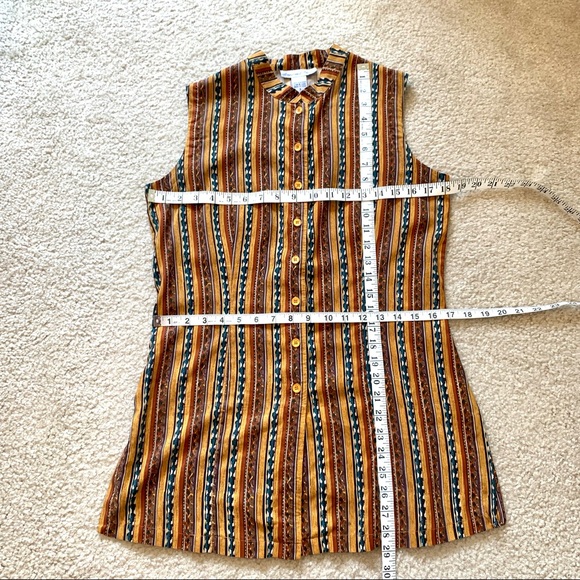 Vintage ANNA And FRANK Silk Button Down—SZ. Sm - Picture 6 of 10